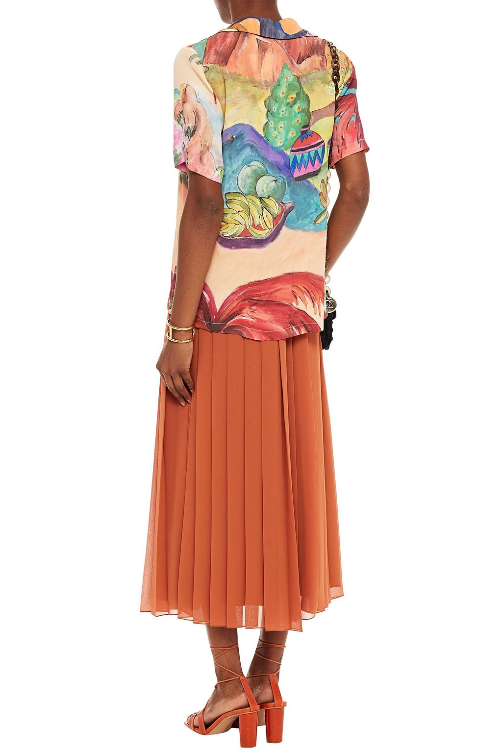 STELLA JEAN Printed crepe shirt