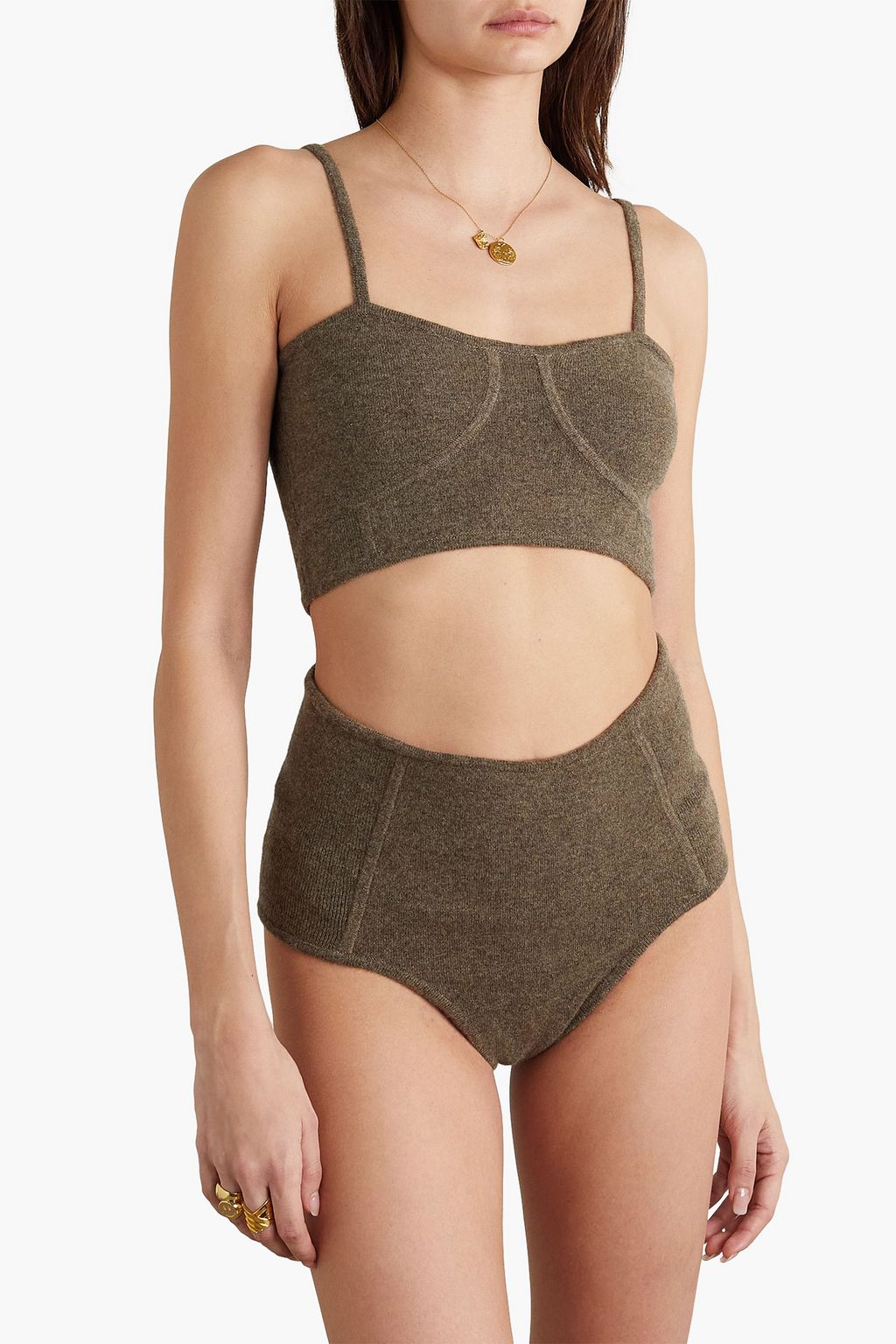 LE KASHA Ajaccio cashmere high-rise briefs