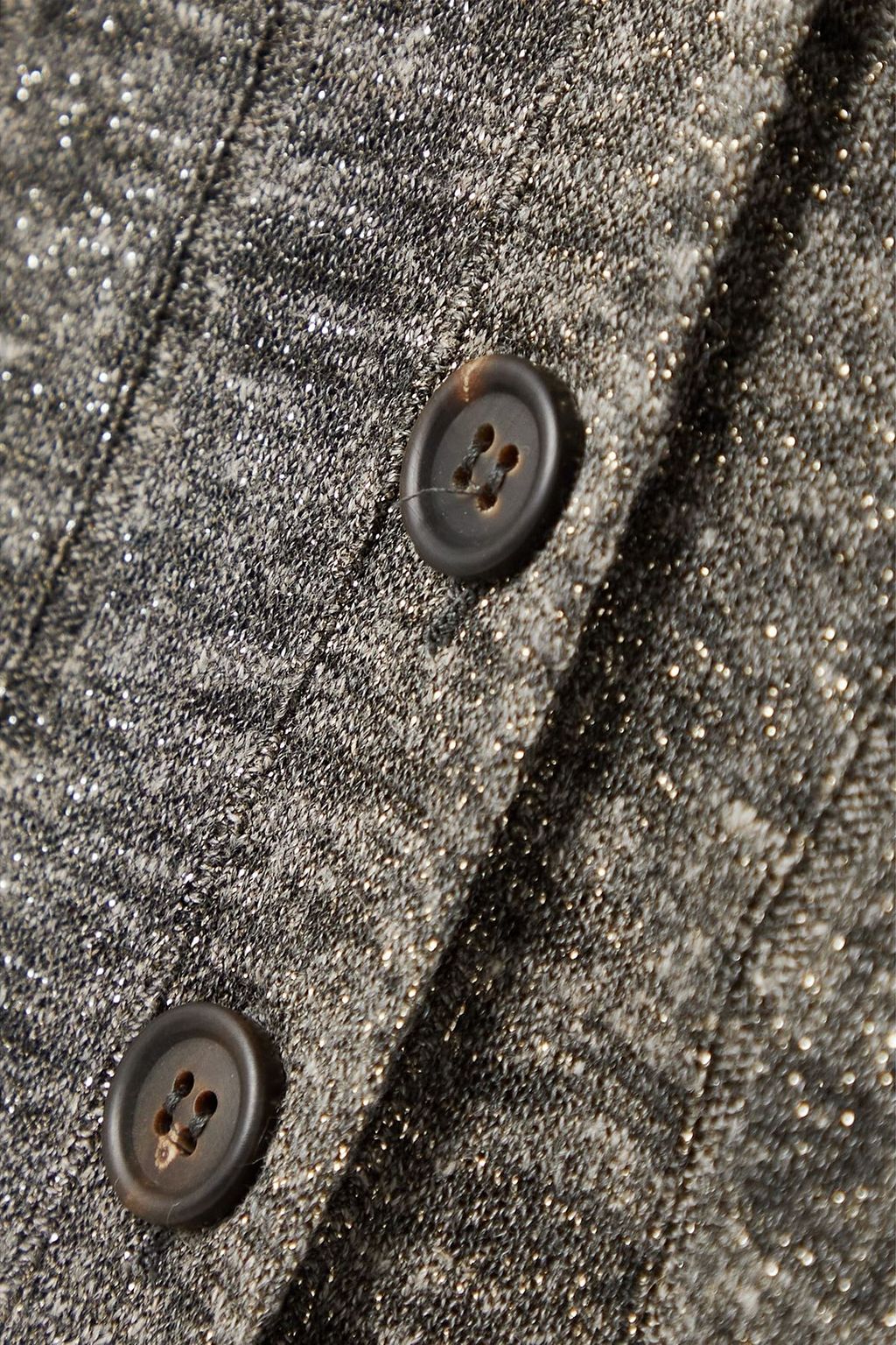 BRUNELLO CUCINELLI Metallic ribbed-knit cardigan