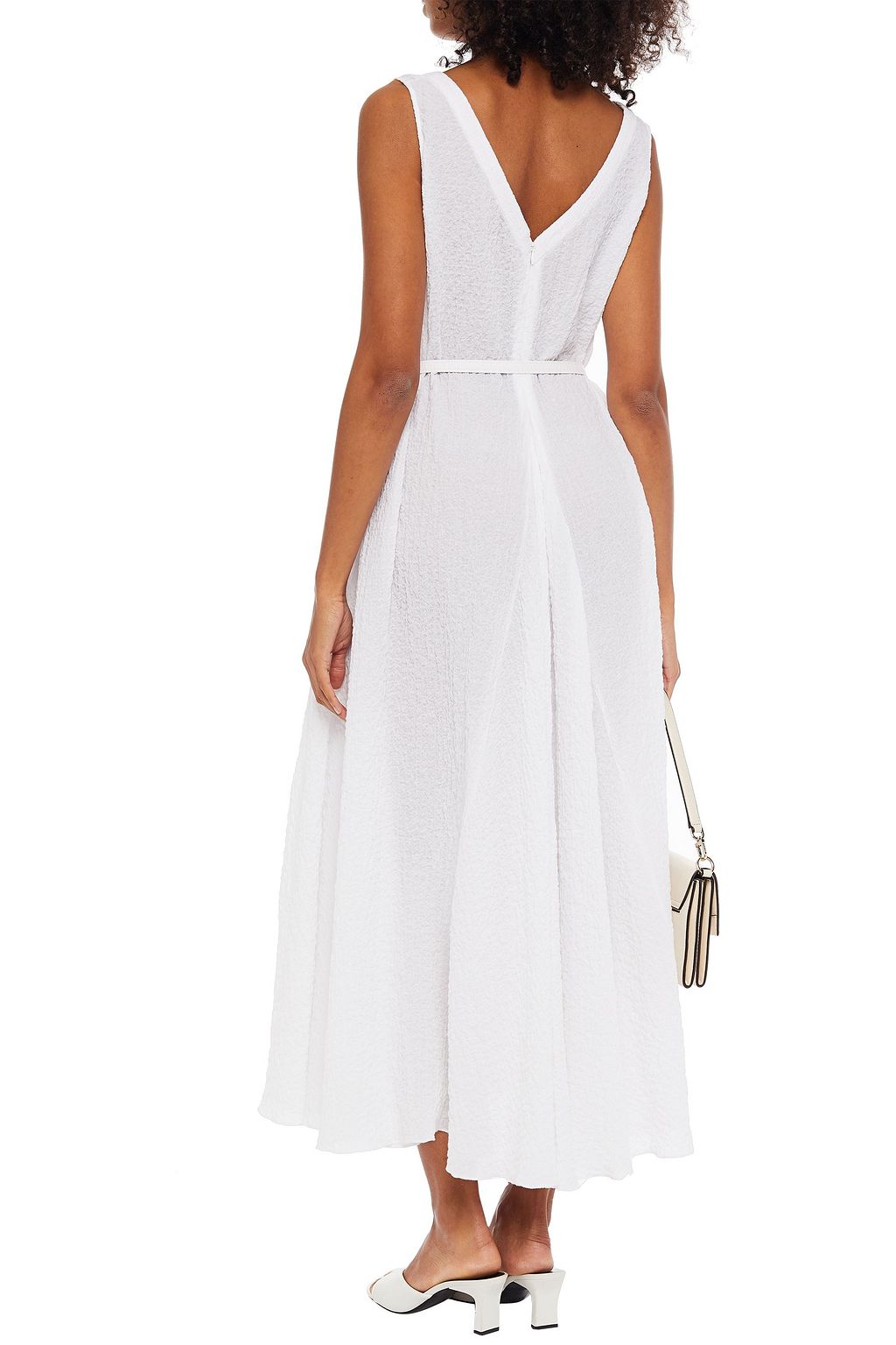 EMILIA WICKSTEAD Cotton-blend cloqué midi dress