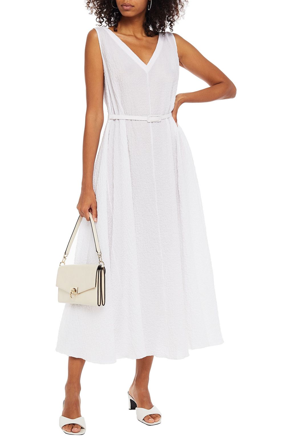EMILIA WICKSTEAD Cotton-blend cloqué midi dress