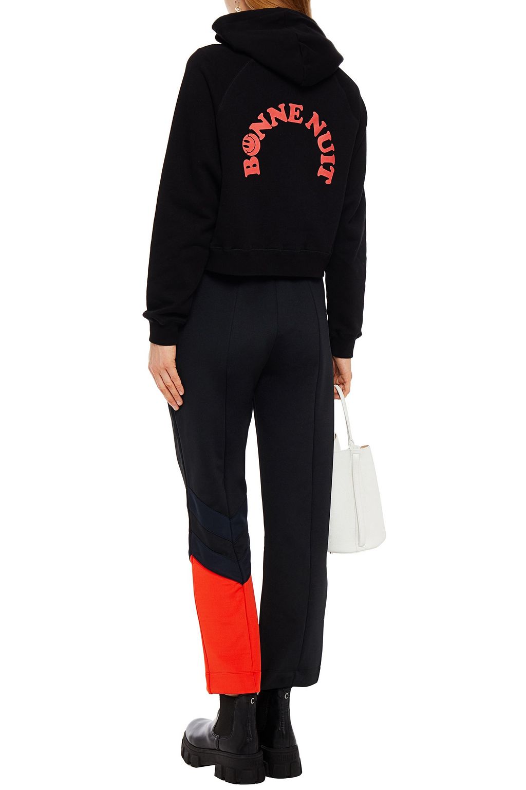 ÊTRE CÉCILE Color-block jersey straight-leg pants