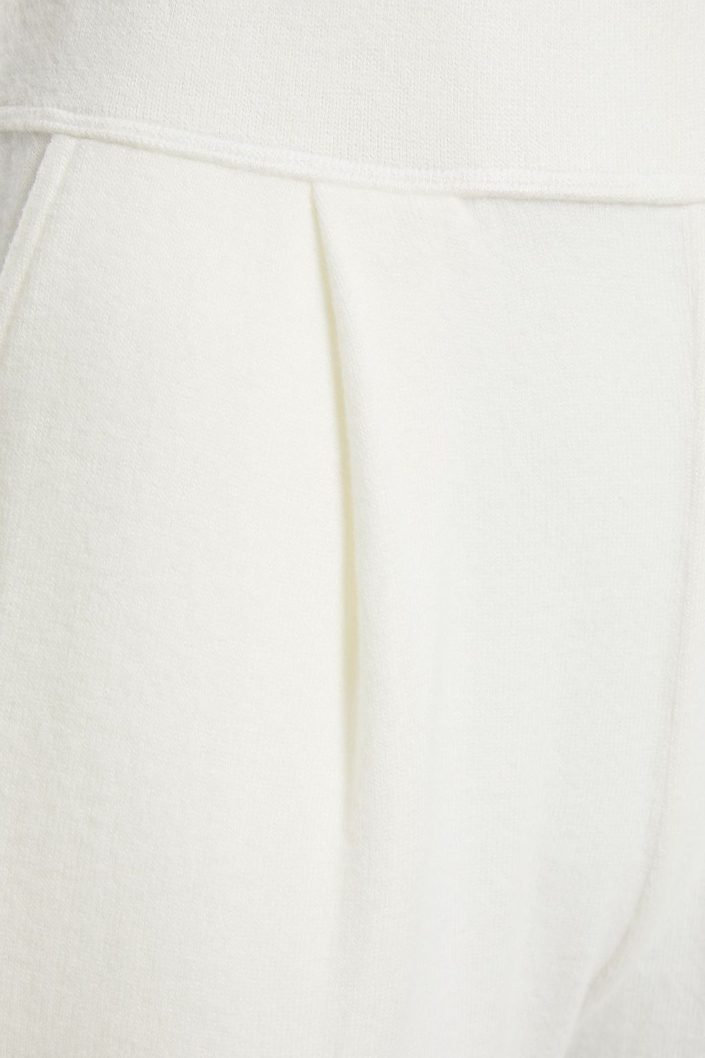 LESET Lori cropped brushed stretch-jersey track pants