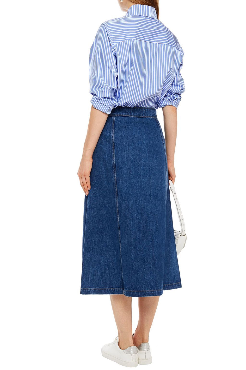 ÊTRE CÉCILE Celeste denim midi skirt