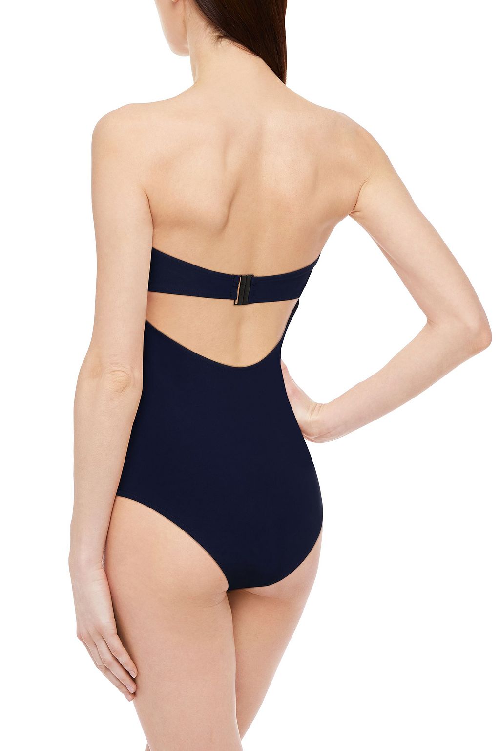 BONDI BORN Cutout bandeau swimsuit