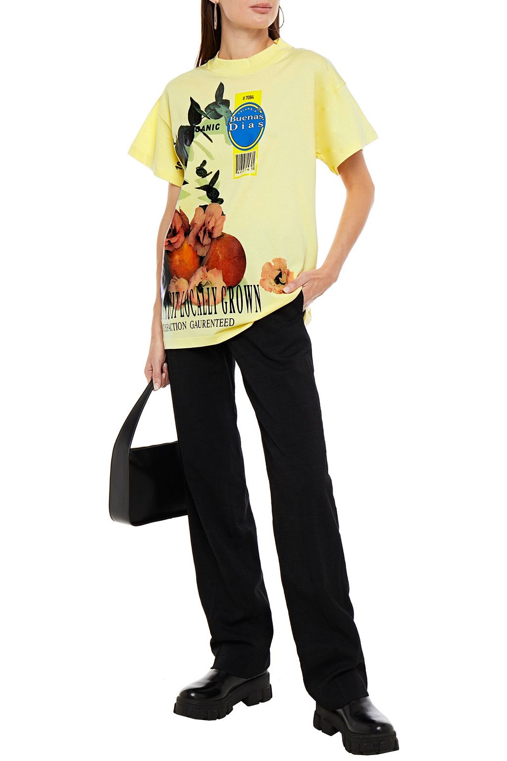 MAISON MARGIELA Oversized printed cotton-jersey T-shirt