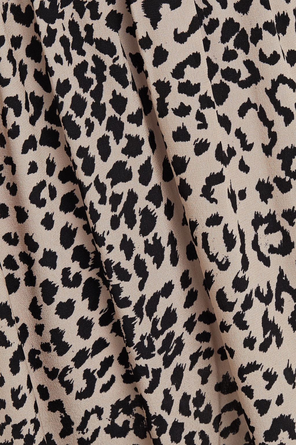 ÊTRE CÉCILE Leopard-print gathered silk crepe de chine midi dress
