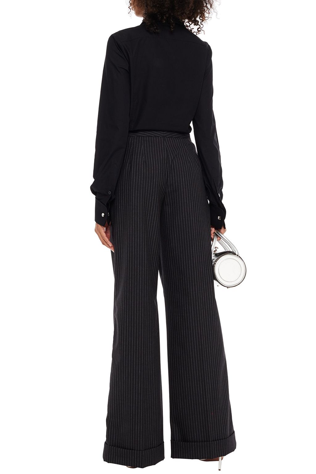 ALEXANDRE VAUTHIER Pintucked cotton-poplin shirt
