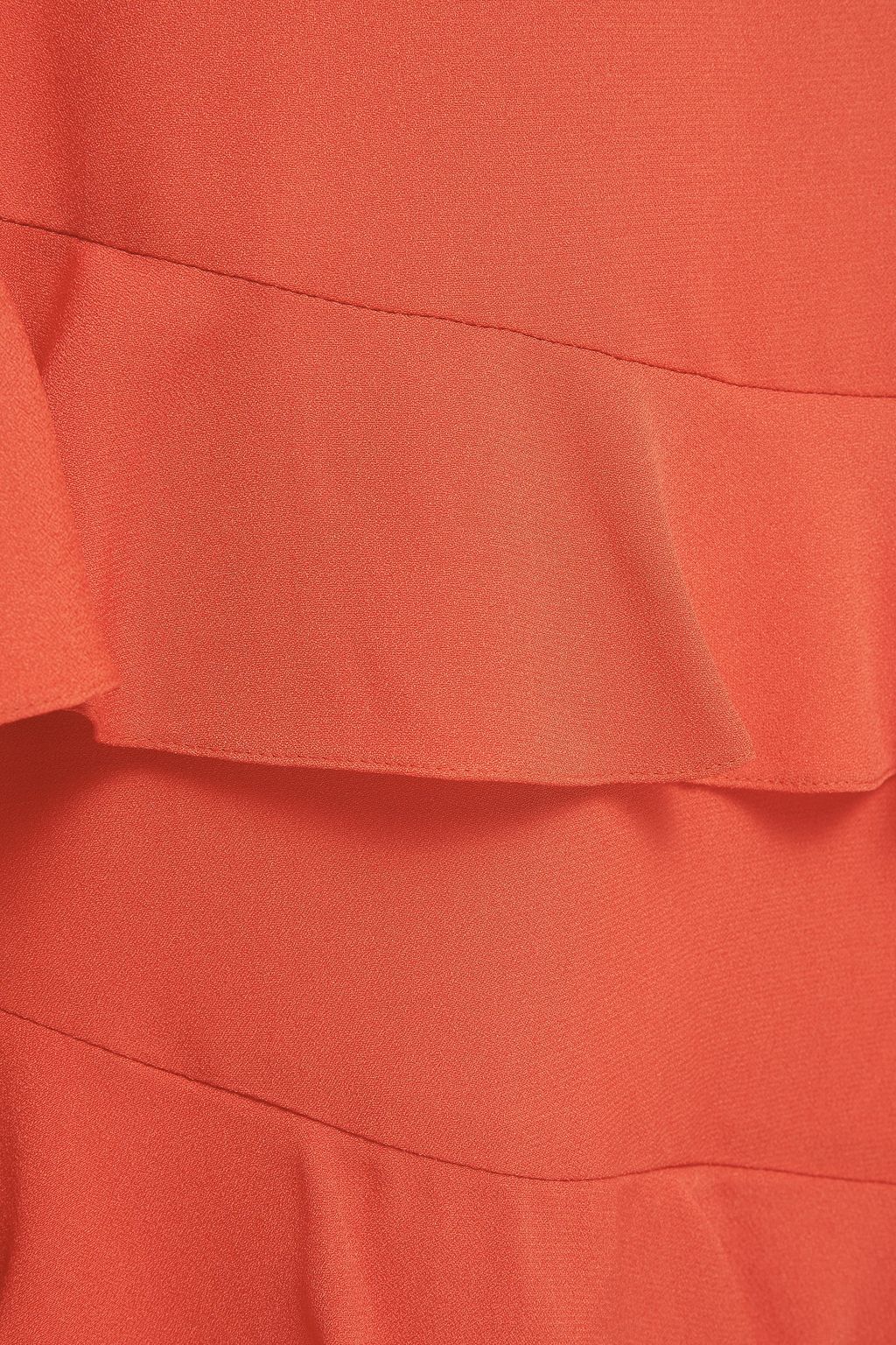 VANESSA COCCHIARO The Emmeline ruffled satin-crepe midi wrap skirt