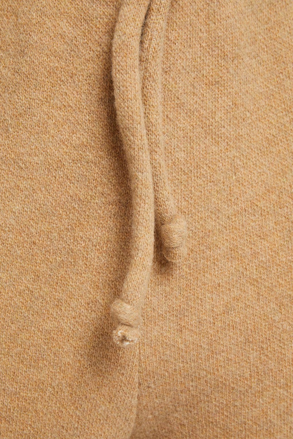 LESET Cropped wool-blend wide-leg pants
