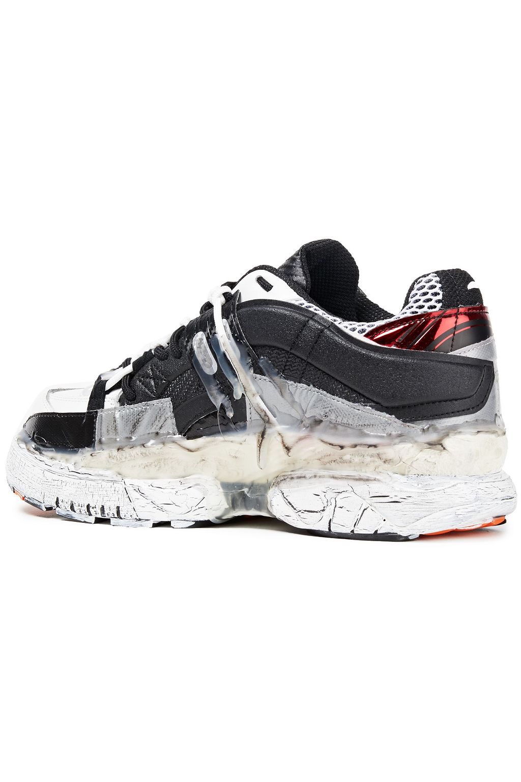 maison margiela fusion leather and mesh trainers
