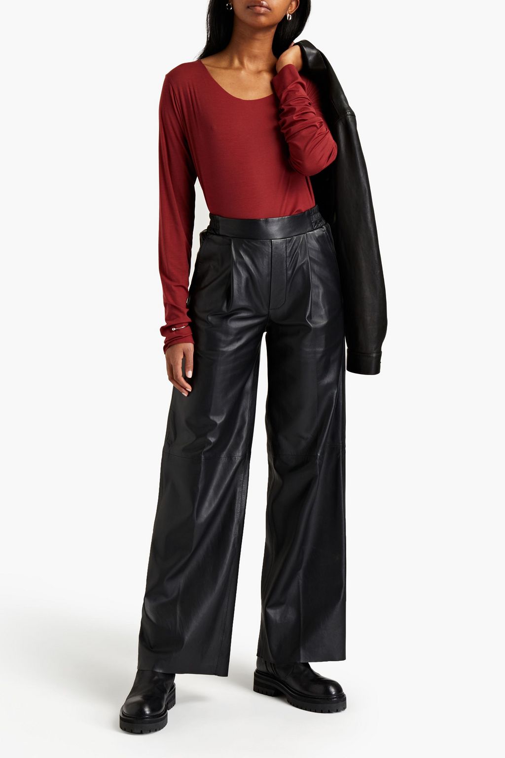 WOLFORD Modal-blend stretch-jersey top