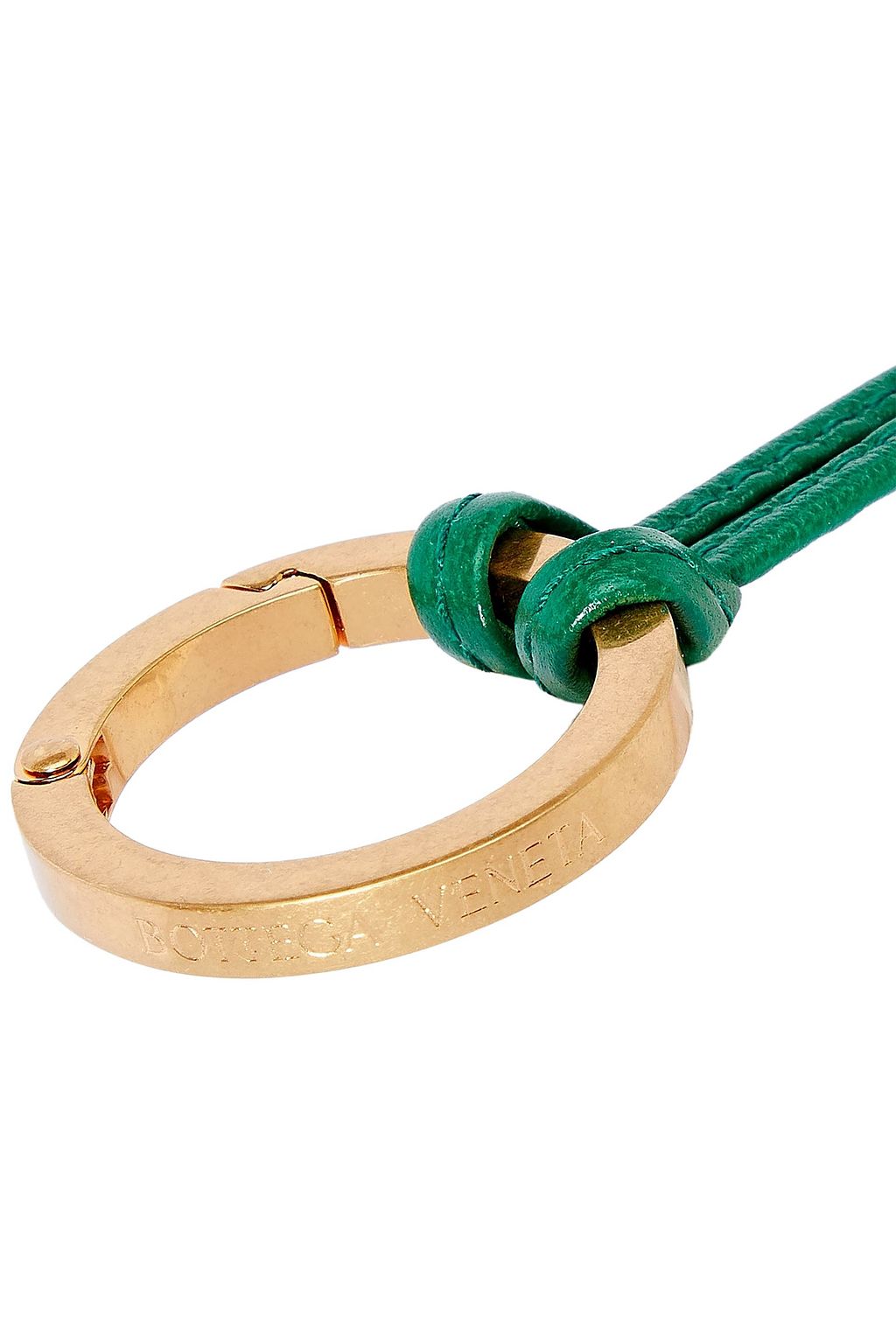 BOTTEGA VENETA Intrecciato leather keychain