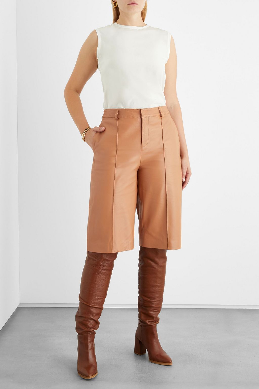 IRIS & INK Angélique organic silk-charmeuse top
