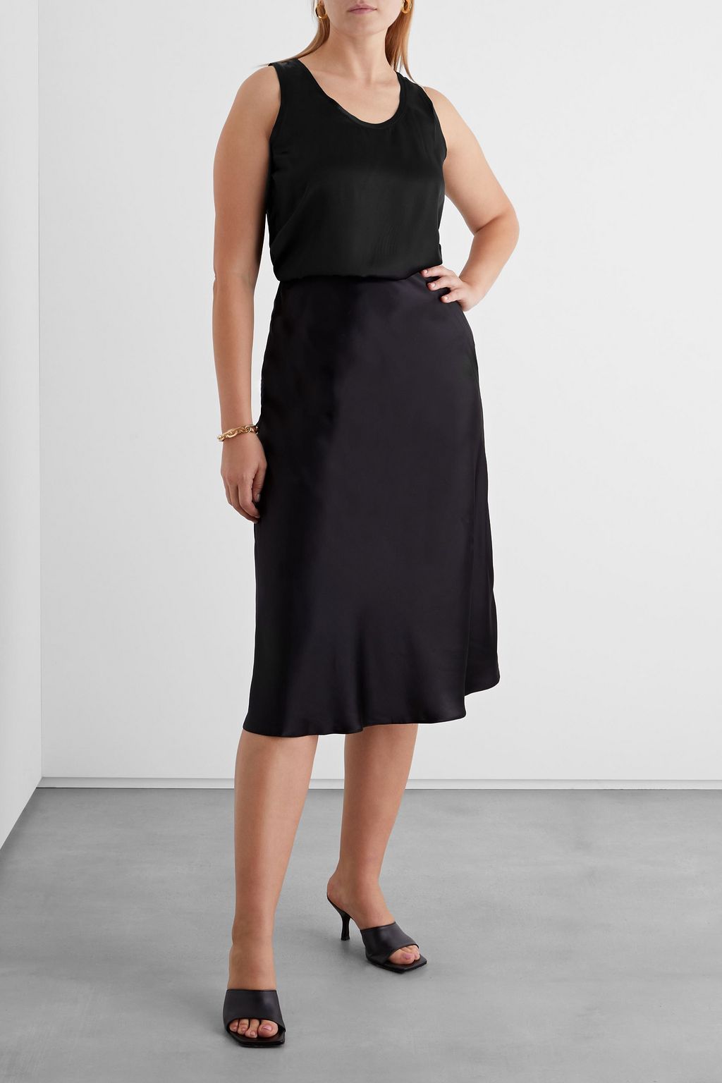 IRIS & INK Anastasie organic silk-satin tank