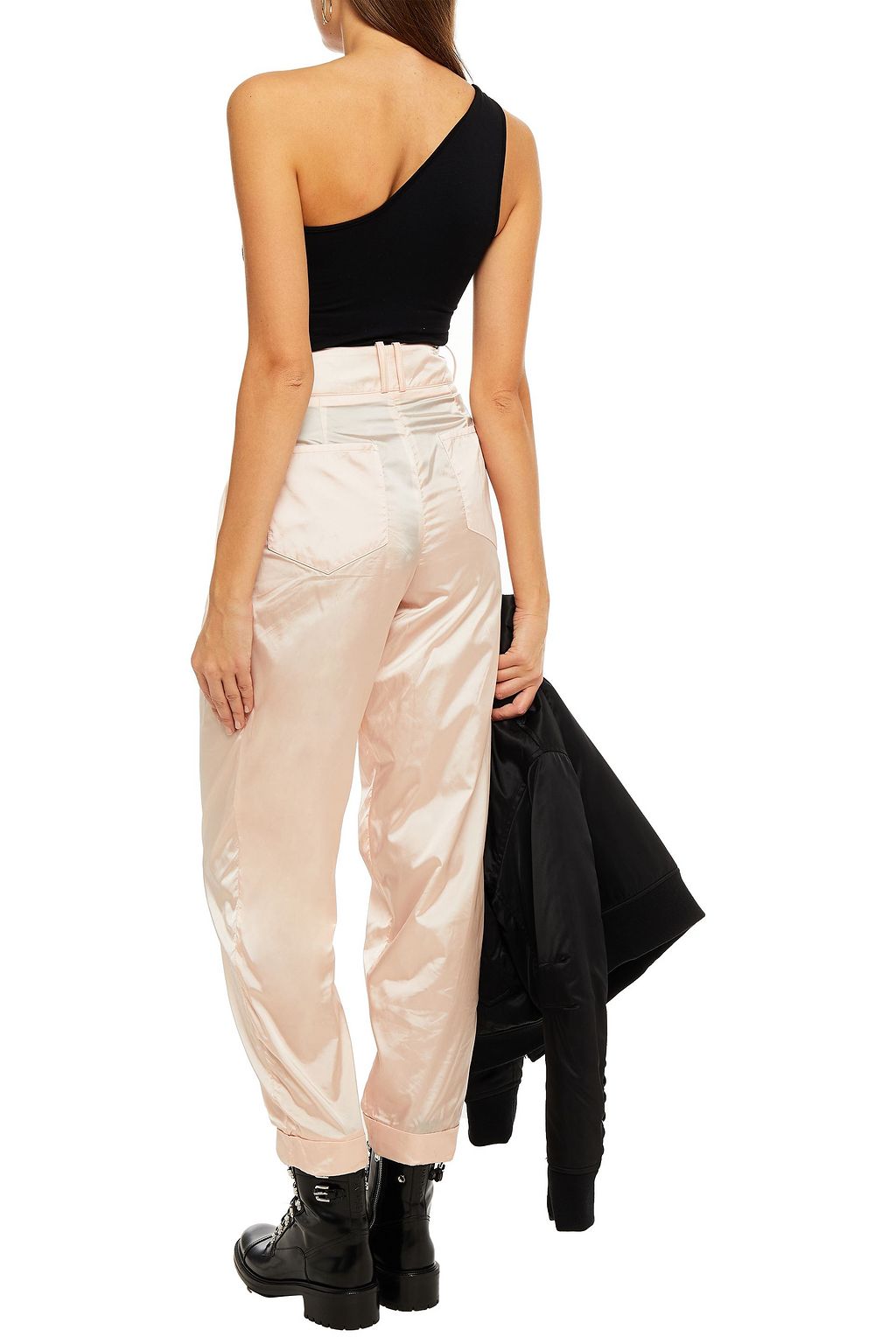 BALMAIN Satin tapered pants