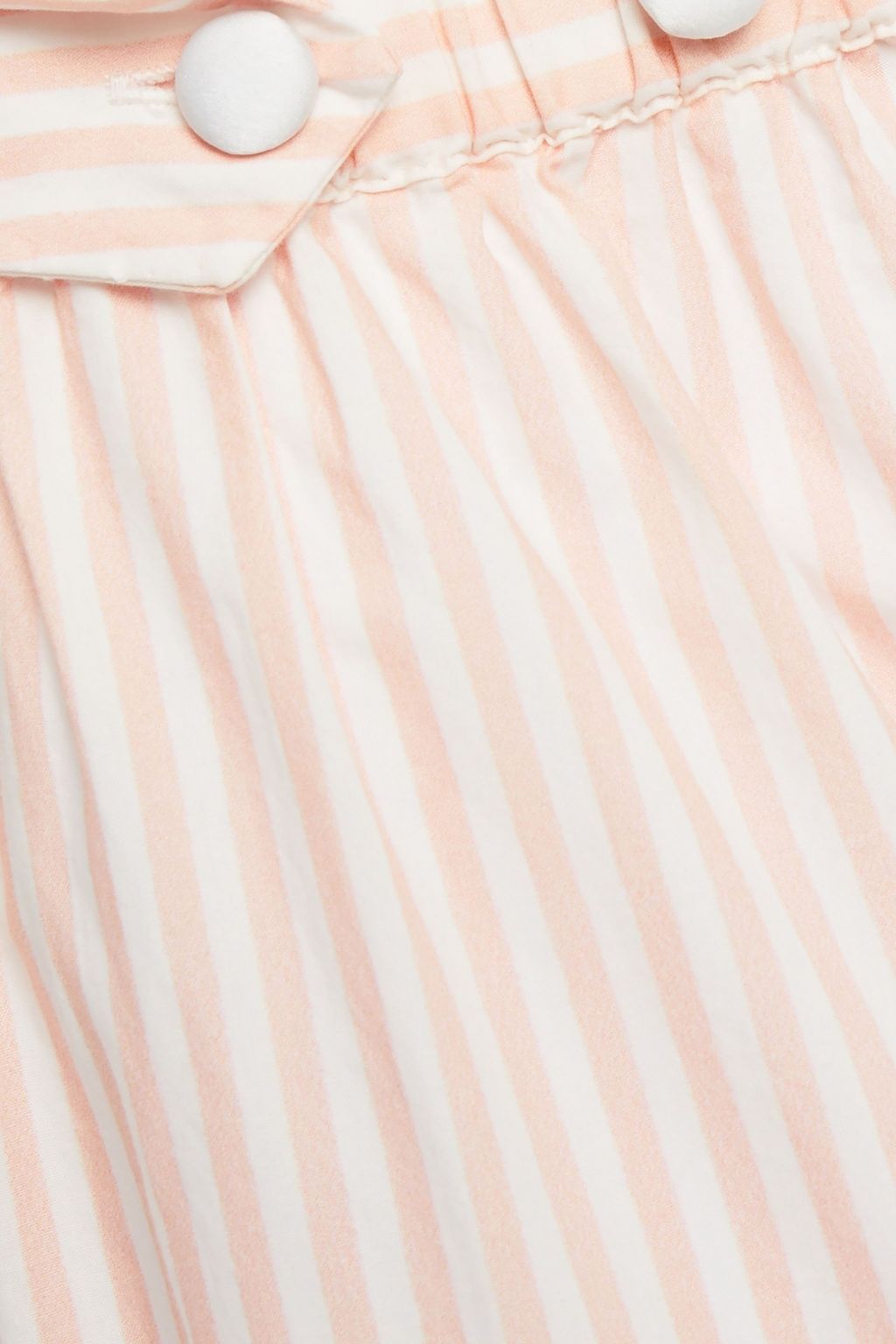 MORGAN LANE Striped organic cotton-poplin pajama pants