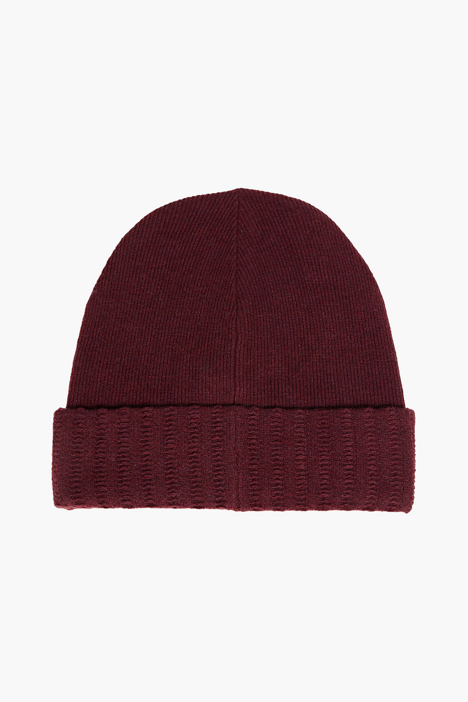 Rag & Bone Man Wool-blend Beanie In Burgundy