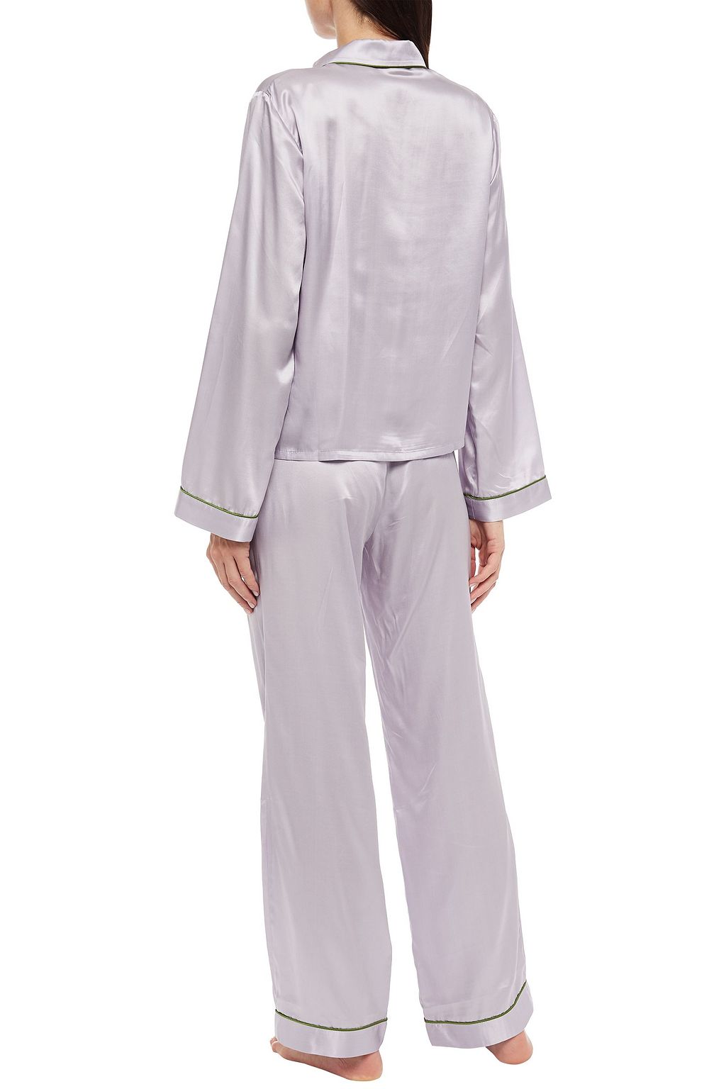 MORGAN LANE Chantal satin pajama pants