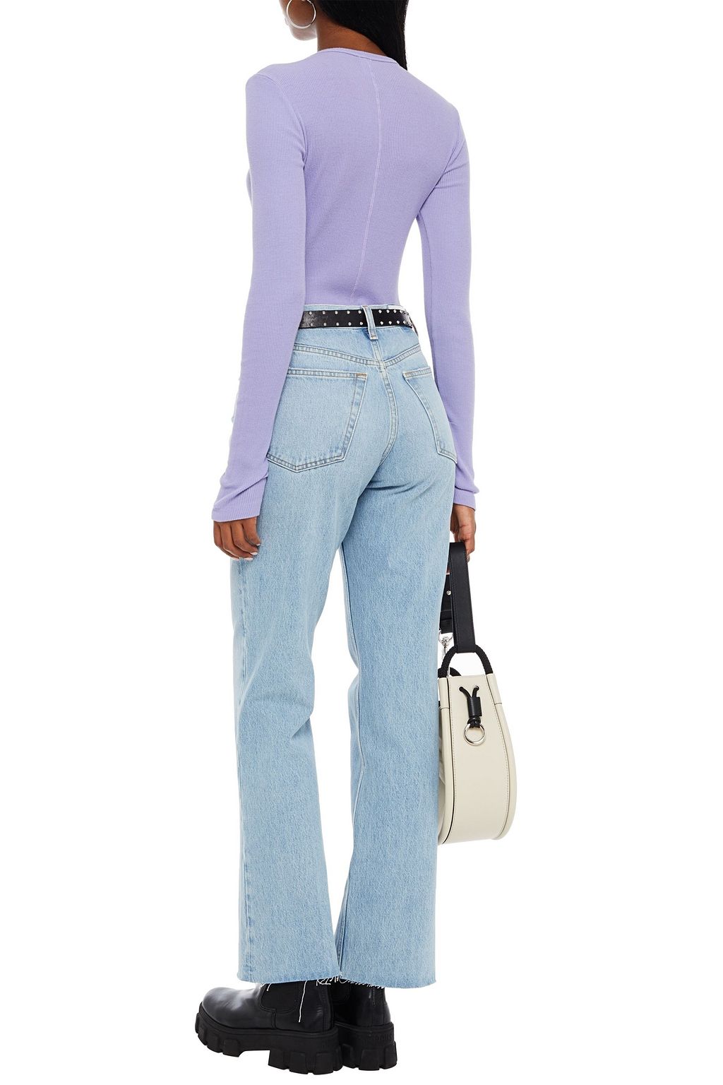RE/DONE BY HANES 60s Slim ribbed cotton-jersey top