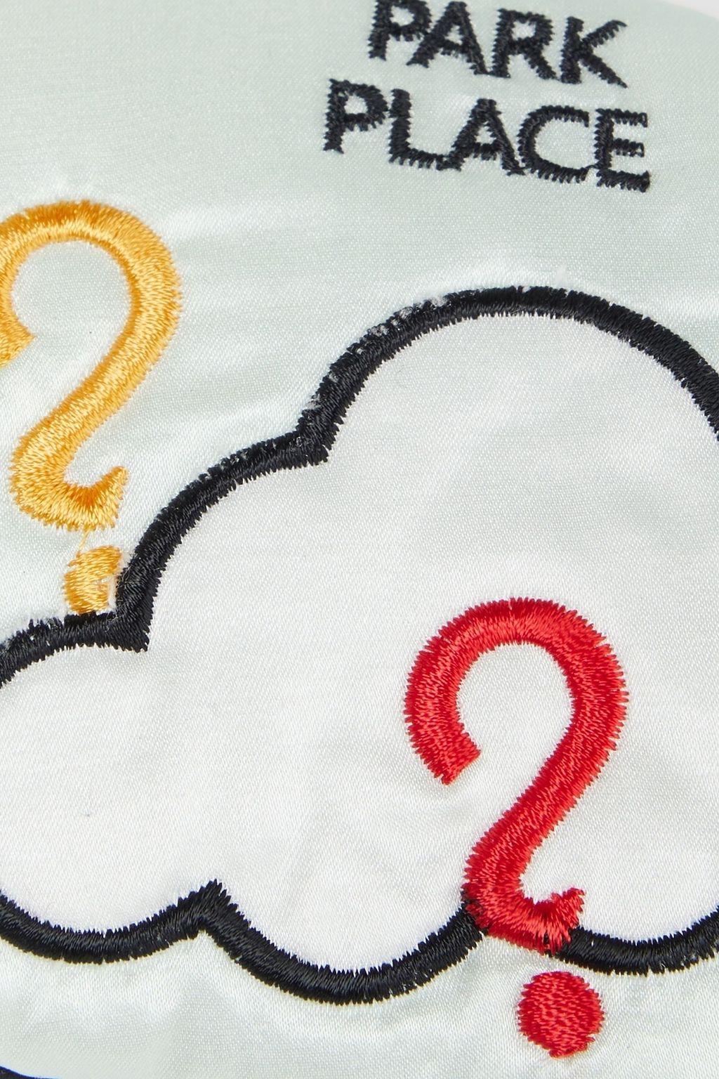 MORGAN LANE Embroidered satin eye mask