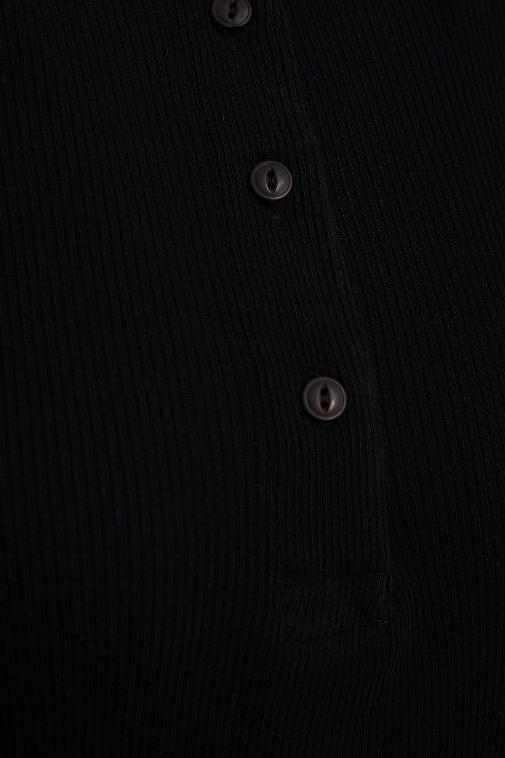 RE/DONE BY HANES Ribbed cotton-jersey top