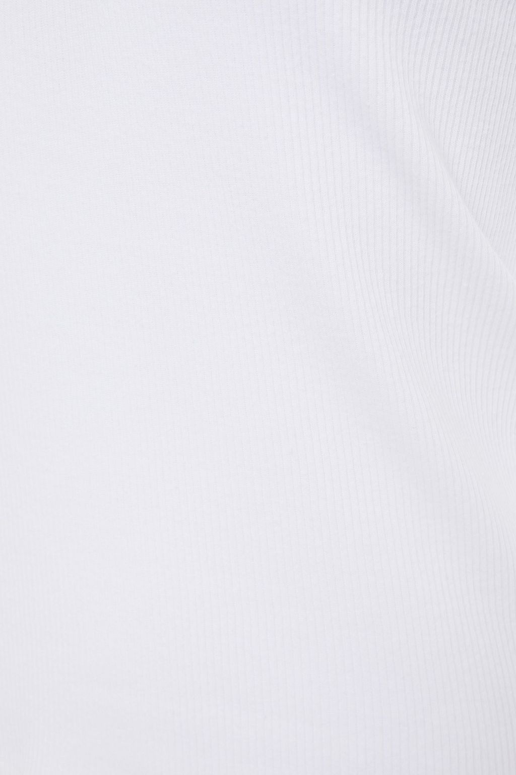 RE/DONE BY HANES Ribbed cotton-jersey top