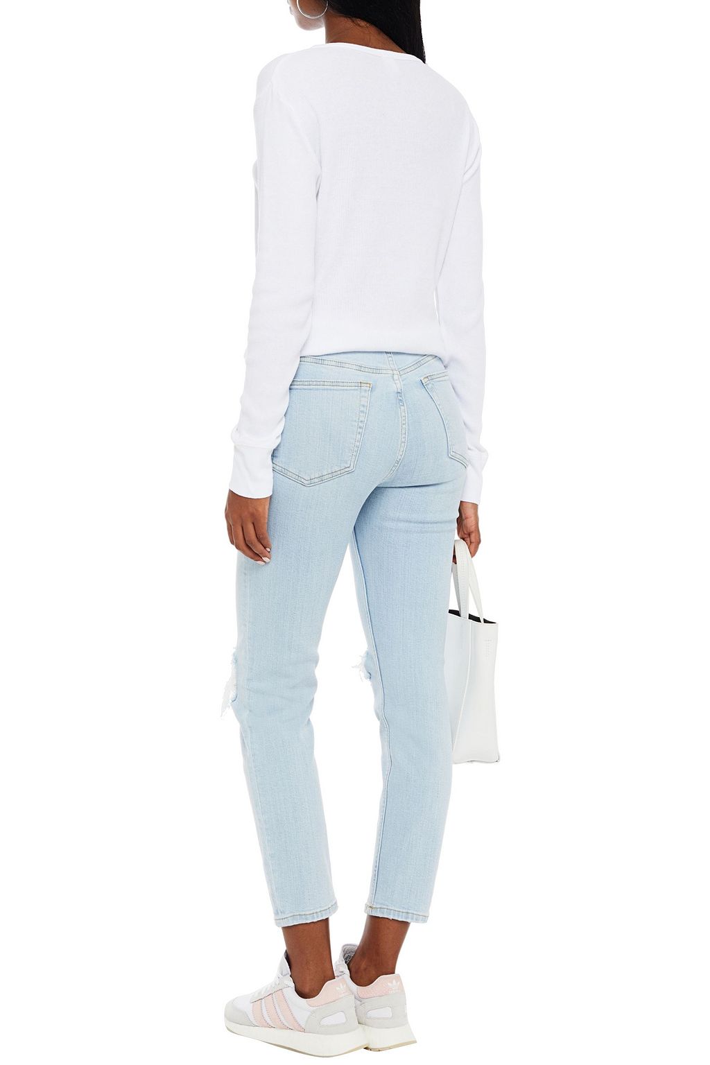 RE/DONE 90s distressed high-rise skinny jeans