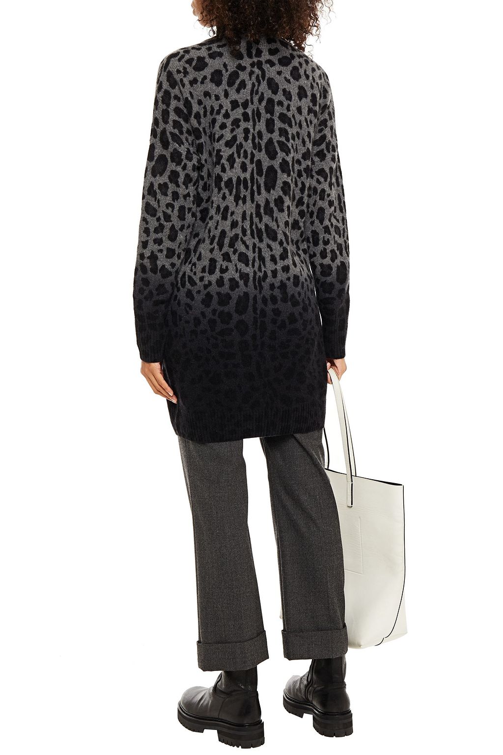 360CASHMERE Leopard-print dégradé cashmere sweater