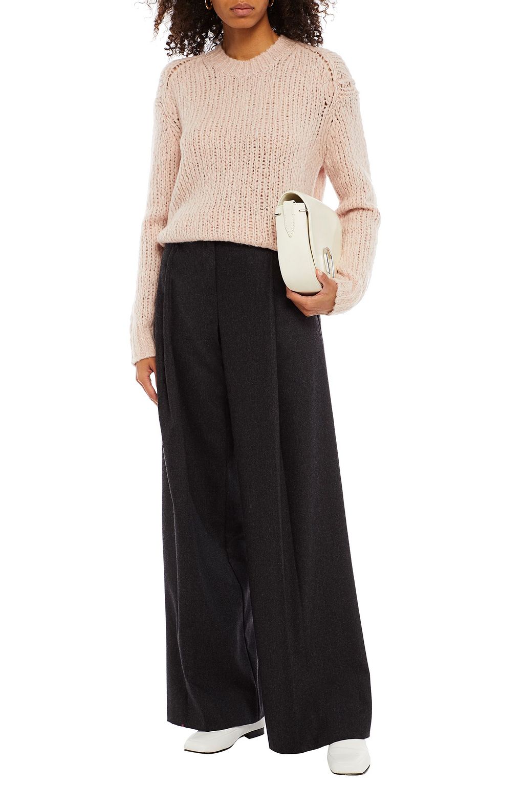 360CASHMERE Abbot ribbed wool-blend sweater