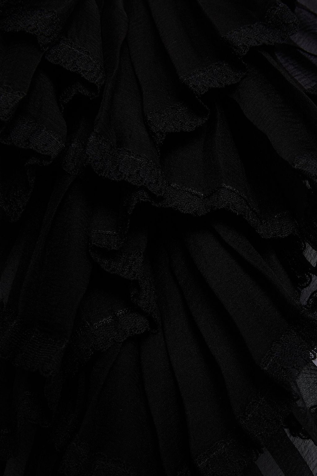 MAISON MARGIELA Ruffled silk-crepon blouse