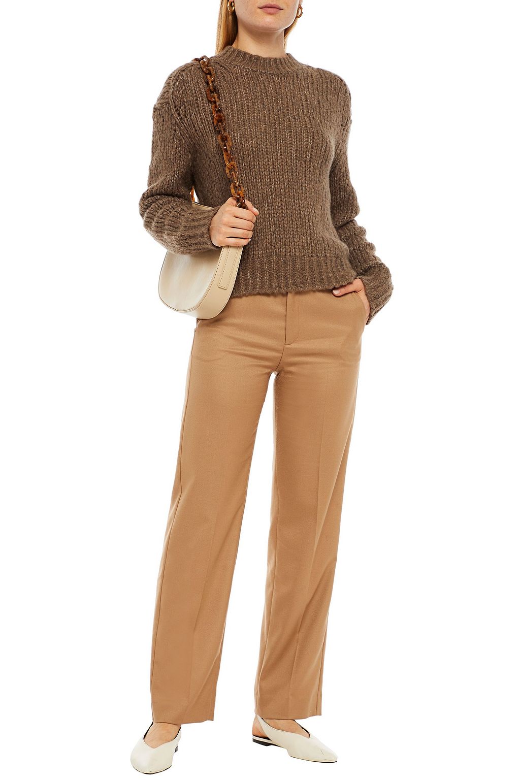 360CASHMERE Abbot ribbed wool-blend sweater