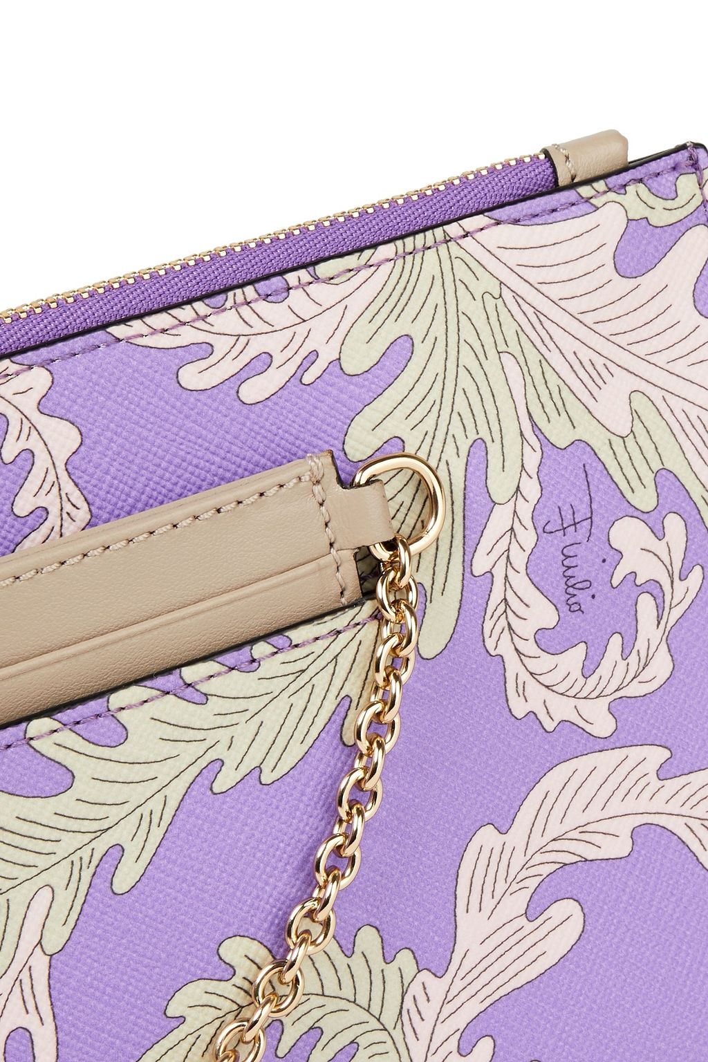 PUCCI Leather-trimmed printed faux leather pouch