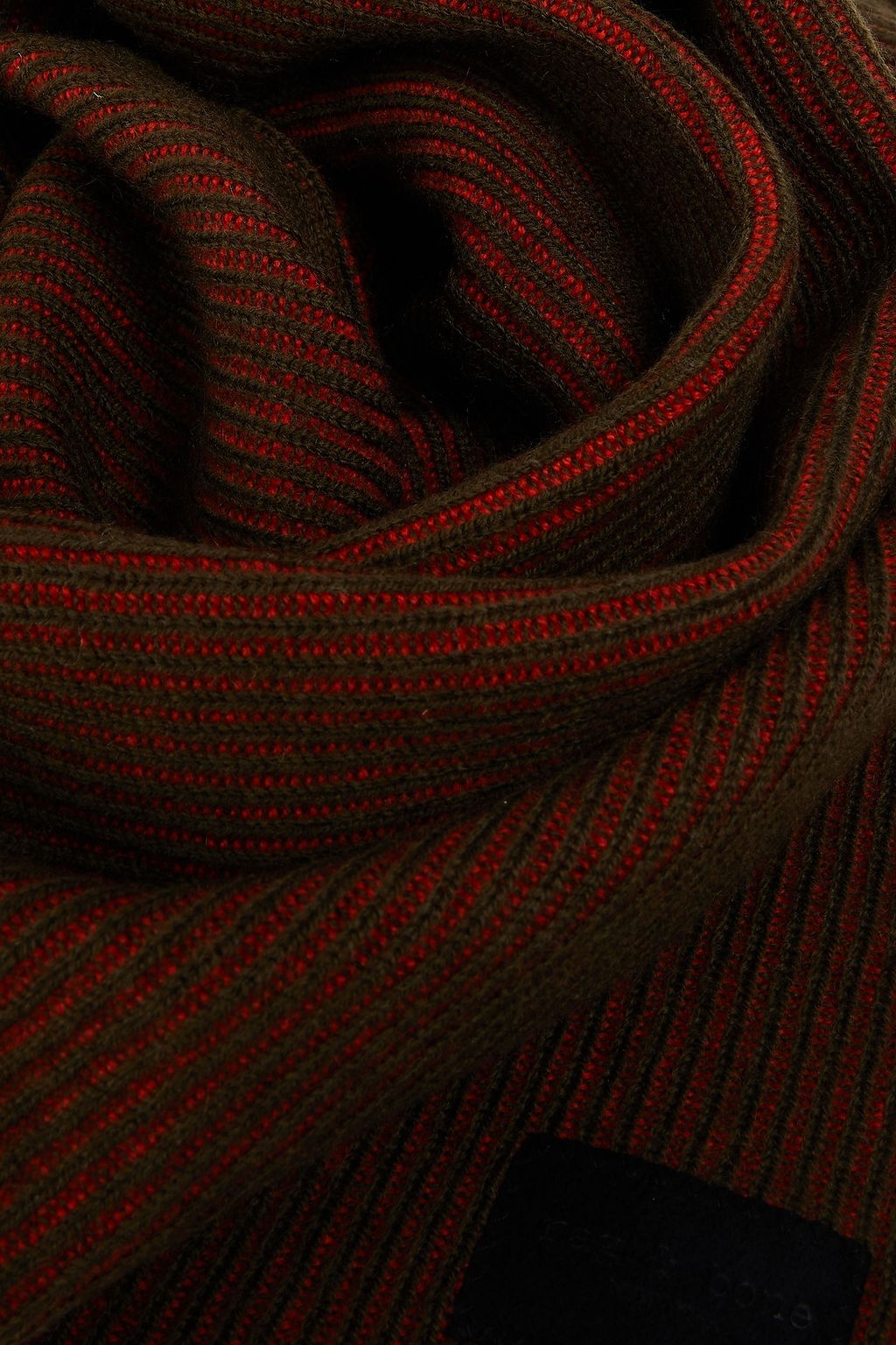 RAG & BONE Ribbed wool and cashmere-blend scarf
