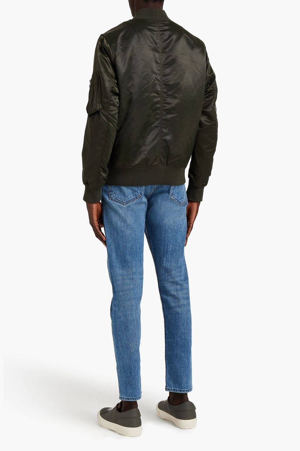 RAG & BONE Recycled Manston satin bomber jacket