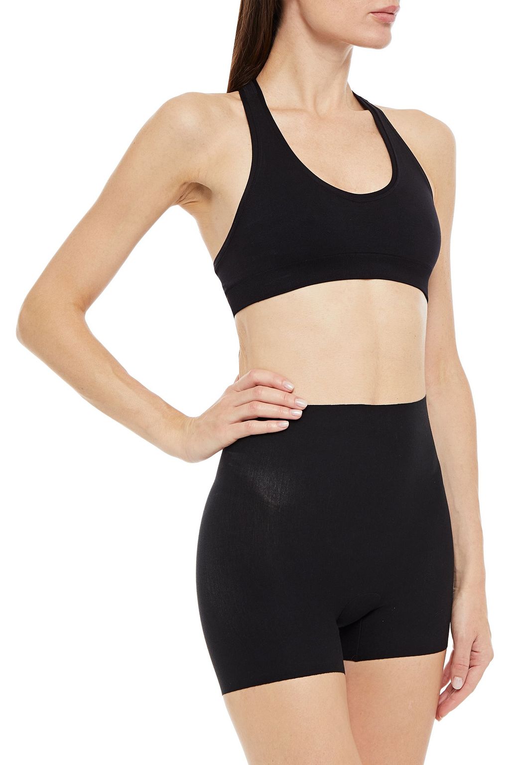 COMMANDO Stretch-cotton jersey high-rise briefs