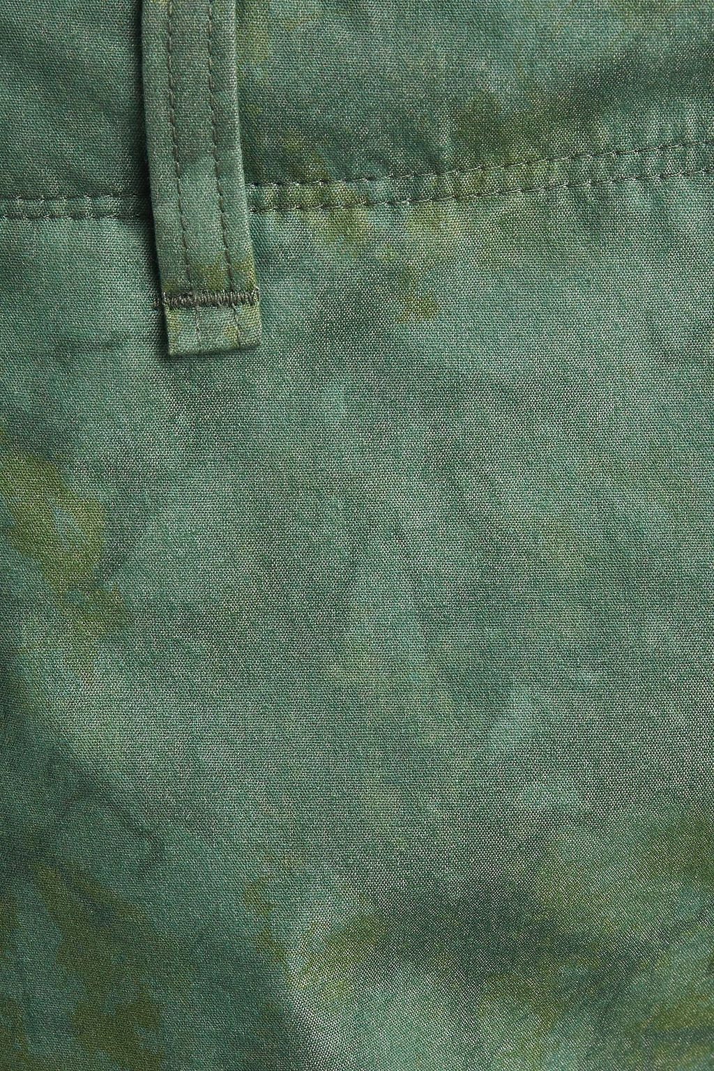 RAG & BONE Tapered printed cotton-blend poplin chinos