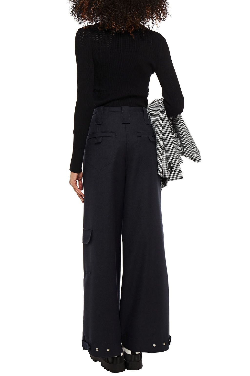 GANNI Canvas wide-leg pants