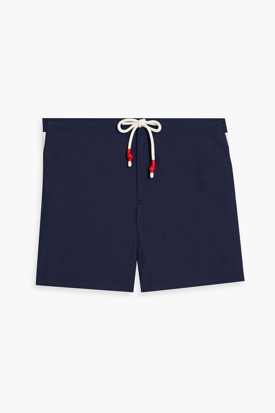 Standard mid-length striped swim shorts
