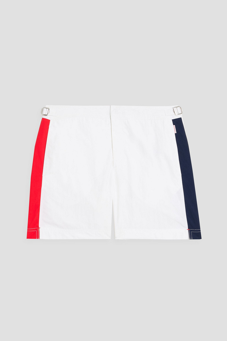 Bulldog mid-length striped swim shorts