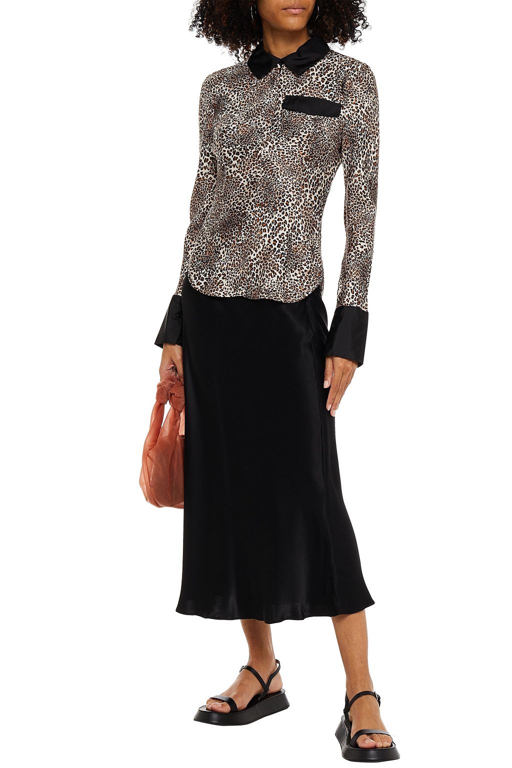 BAUM UND PFERDGARTEN Mirinda floral-print silk-twill shirt