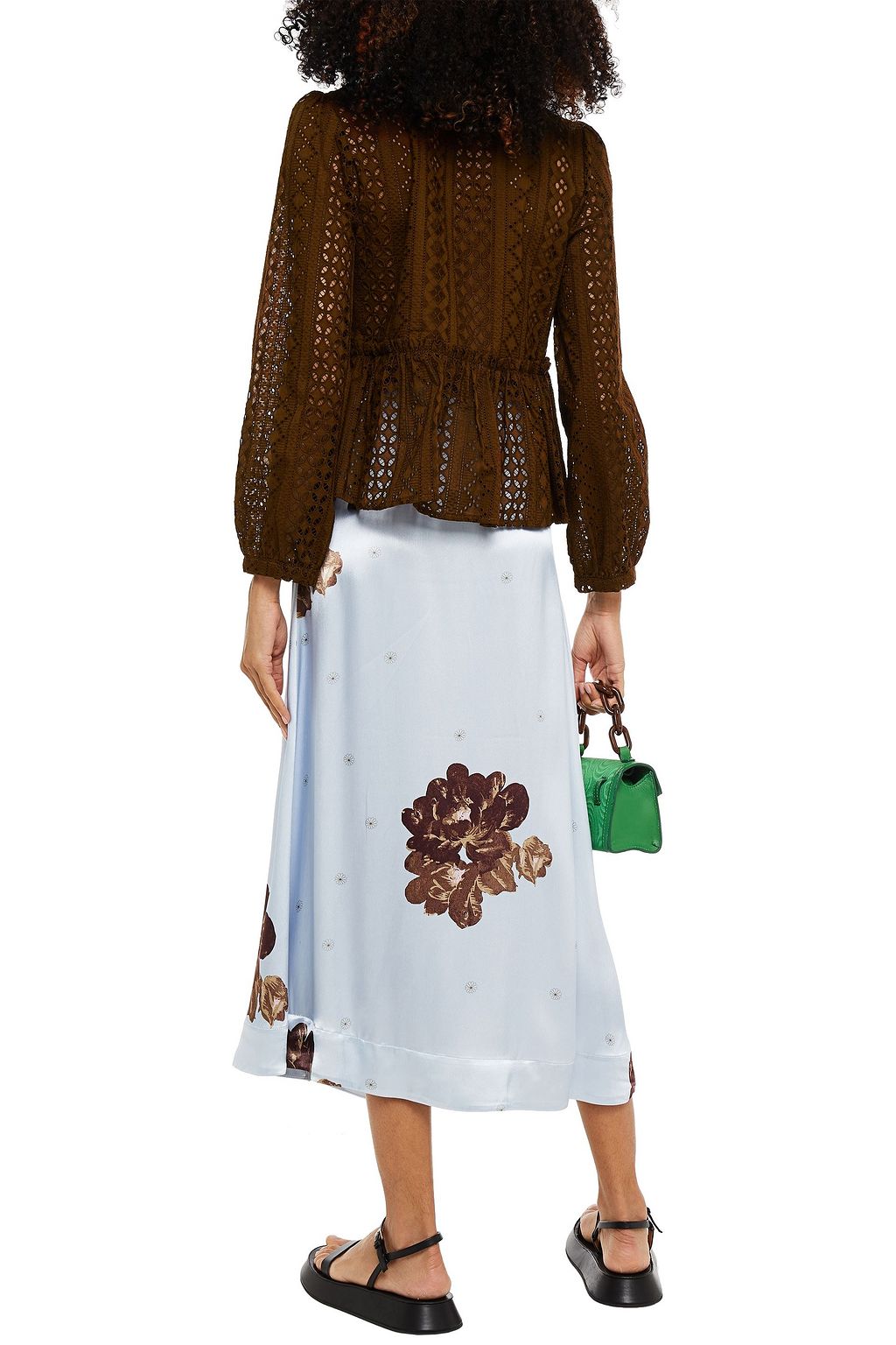 BAUM UND PFERDGARTEN Maira gathered broderie anglaise cotton blouse