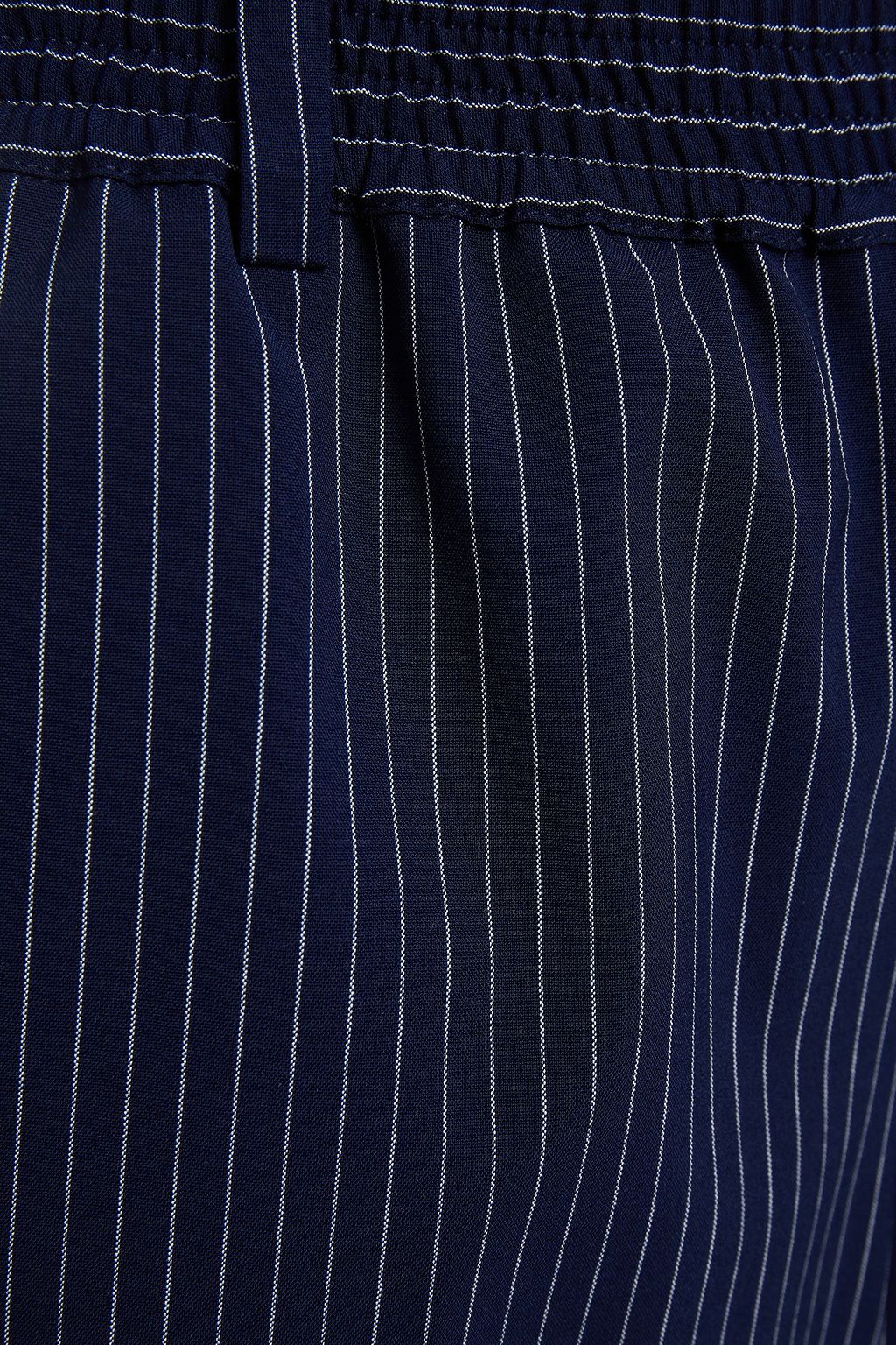 BAUM UND PFERDGARTEN Nyeva pinstriped crepe de chine shorts