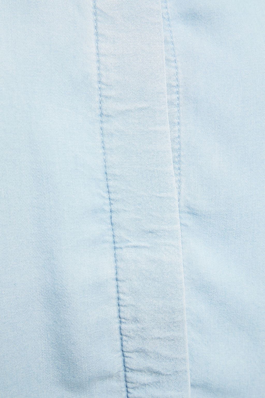 MARQUES' ALMEIDA Asymmetric frayed chambray mini dress