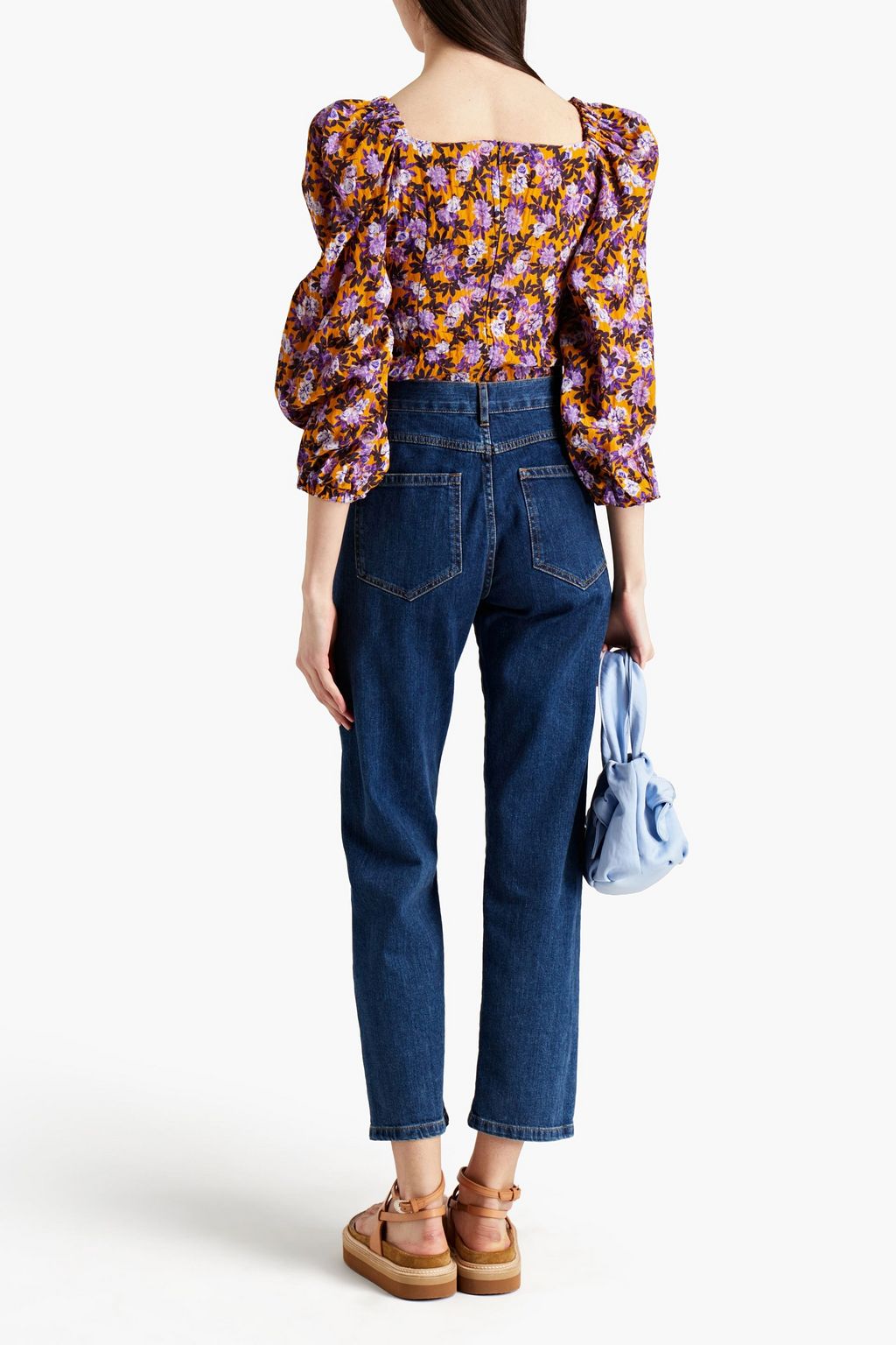 BAUM UND PFERDGARTEN Merlina floral-print crepe de chine blouse
