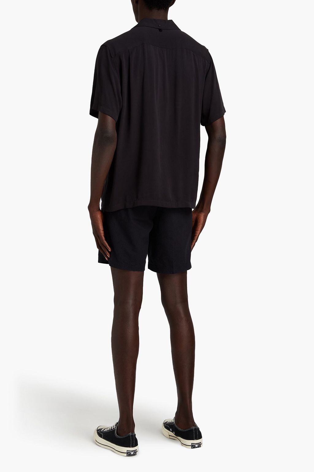 RAG & BONE Crinkled cotton-canvas chino shorts