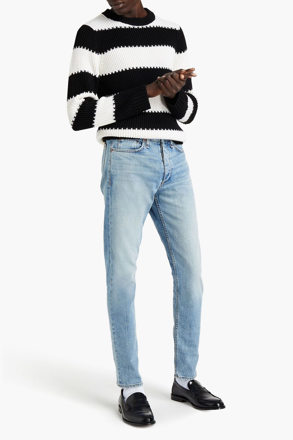 RAG & BONE Slim-fit faded denim jeans