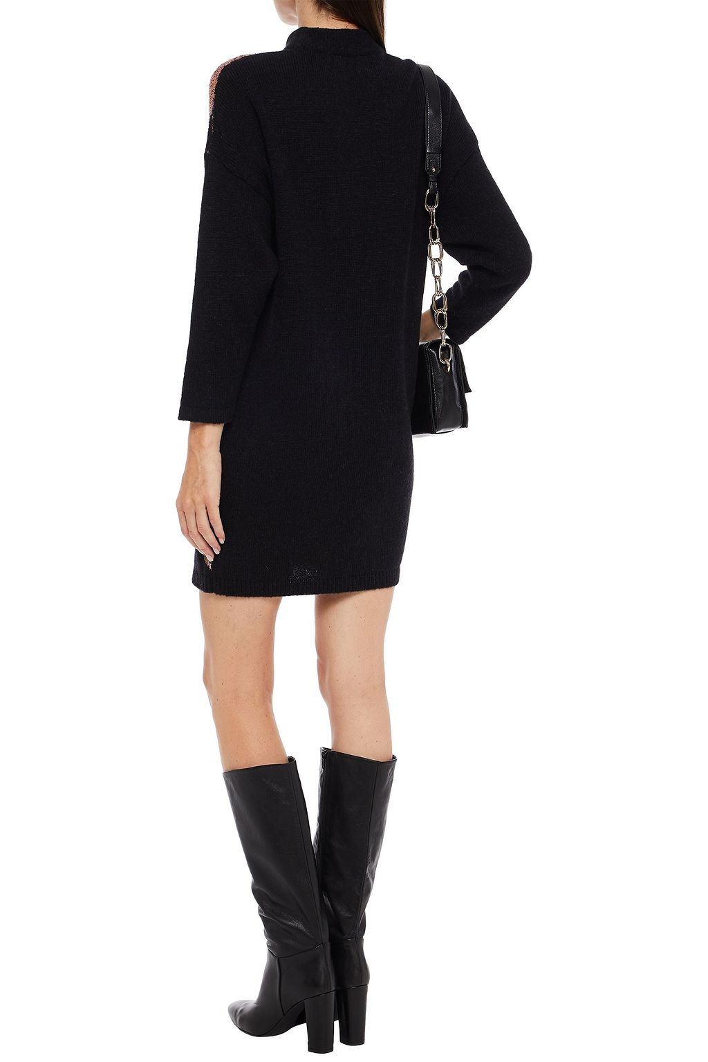 PUCCI Embellished jacquard-knit mini dress