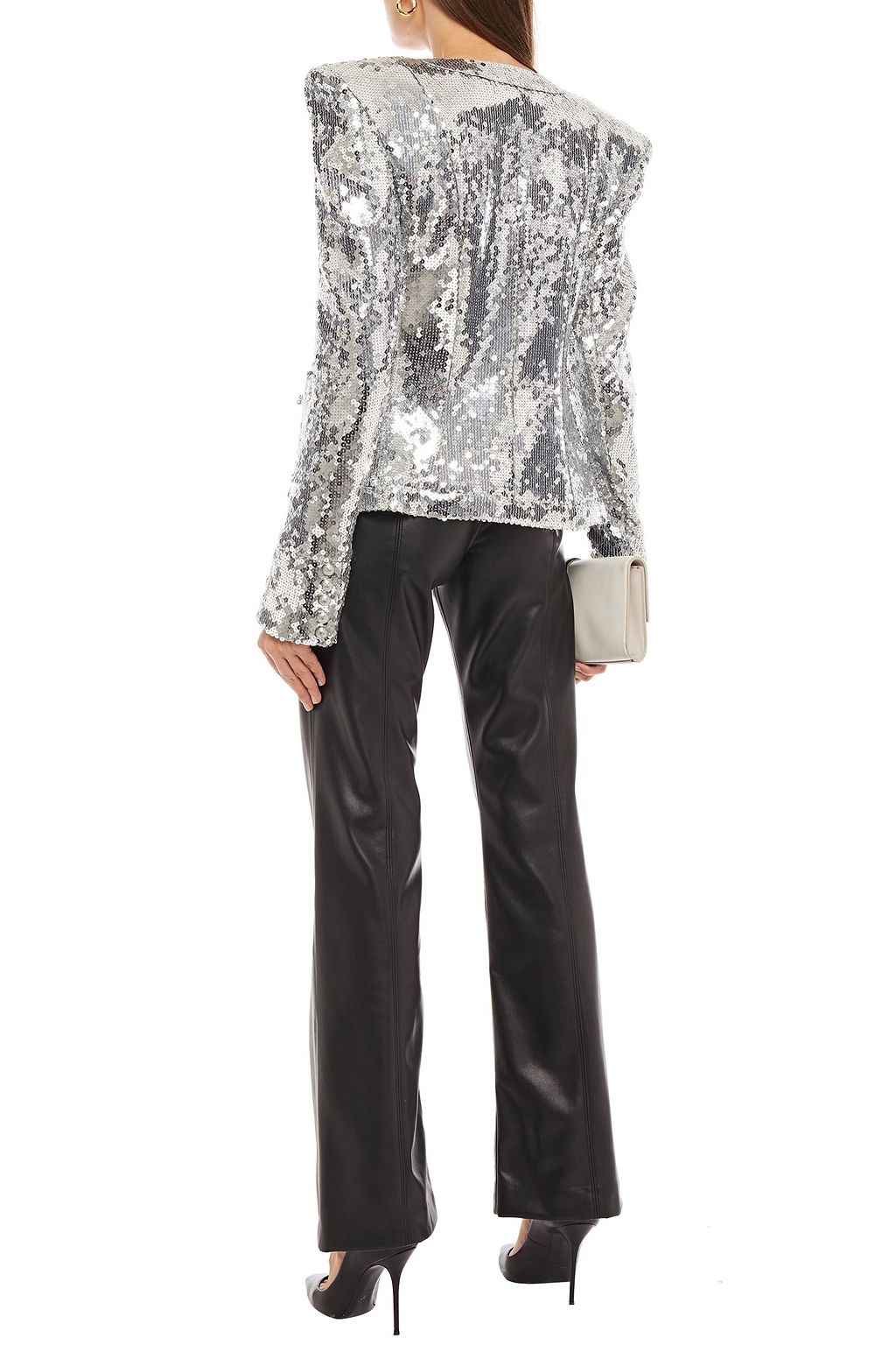 BALMAIN Jacke aus Tüll mit Pailletten