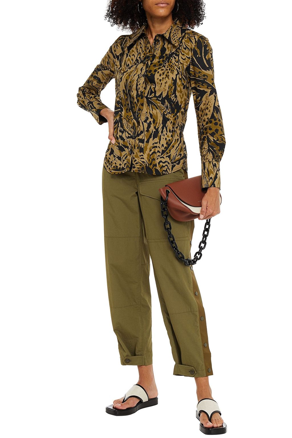 BAUM UND PFERDGARTEN Myrah printed organic cotton-poplin shirt